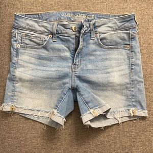 American eagle stretch denim shorts